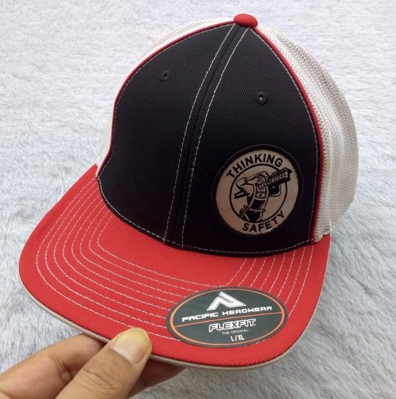 Vintage Hat Pria white red, foto 4