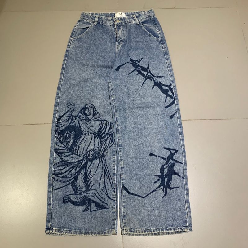 Y2K Jeans Pria blue, foto 2