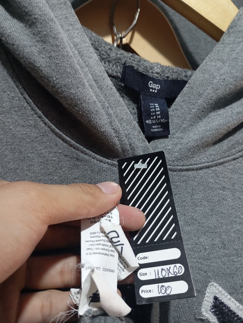 GAP Casual Hoody Pria gray, foto 3