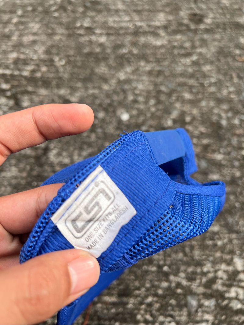 Vintage Y2K Hat Pria blue, foto 4