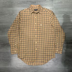 Burberry Luxury Casual Formal shirt Pria tan