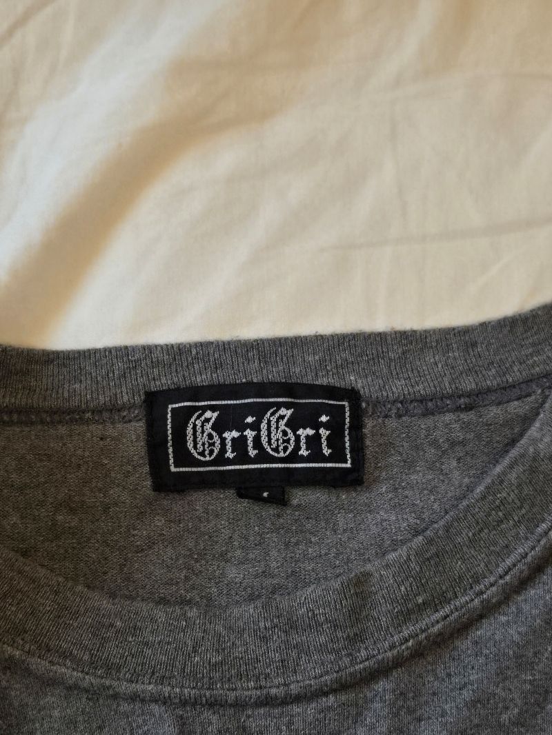 Y2K Goth T-shirt Pria gray, foto 3