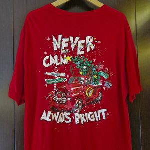 Casual T-shirt Pria red