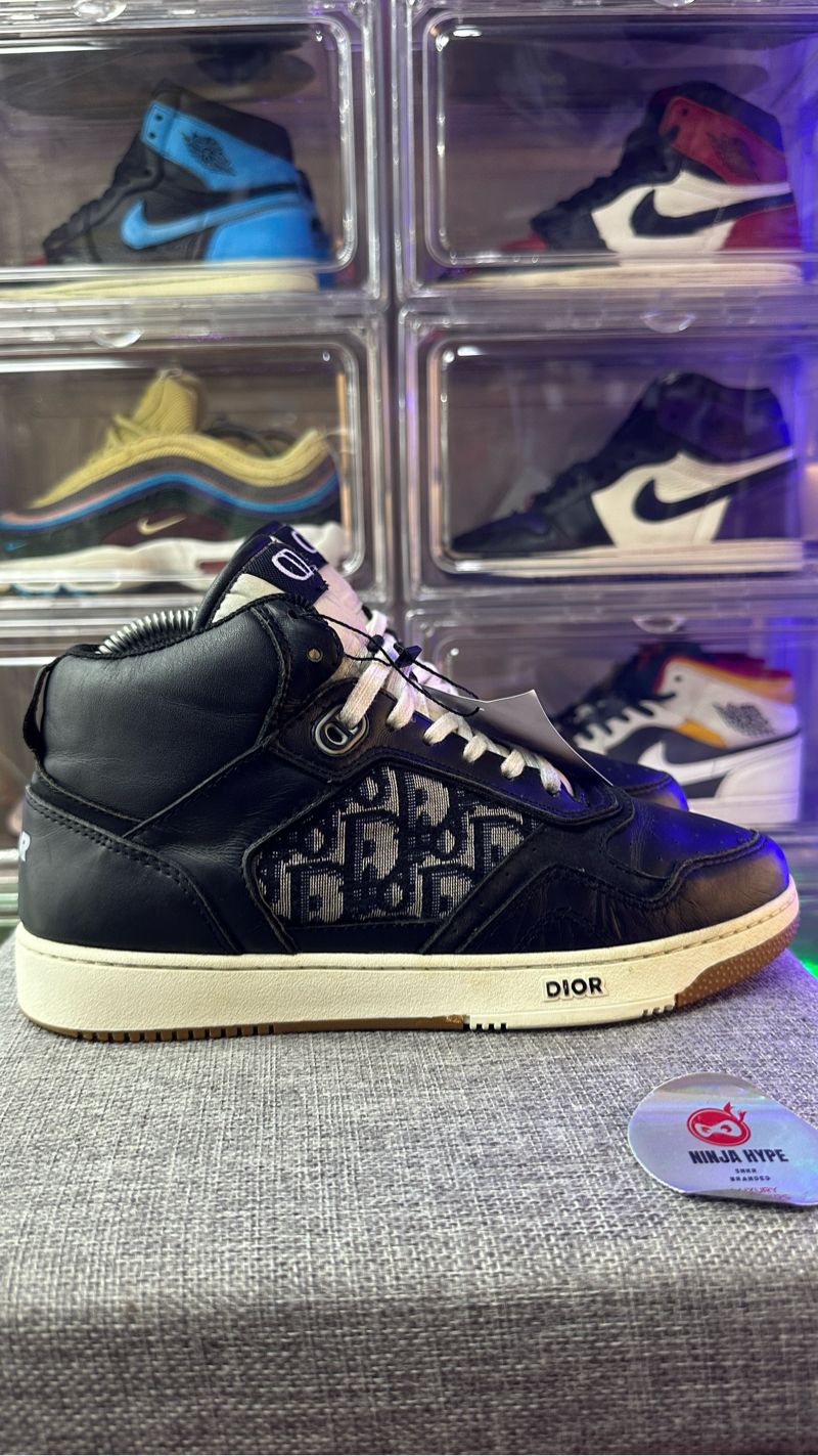 Dior Casual Sneakers Pria white black, foto 3