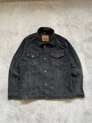 Casual Denim jacket Pria black