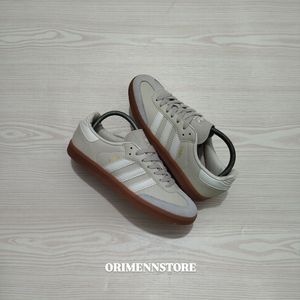 Adidas Casual Sneakers Pria brown cream