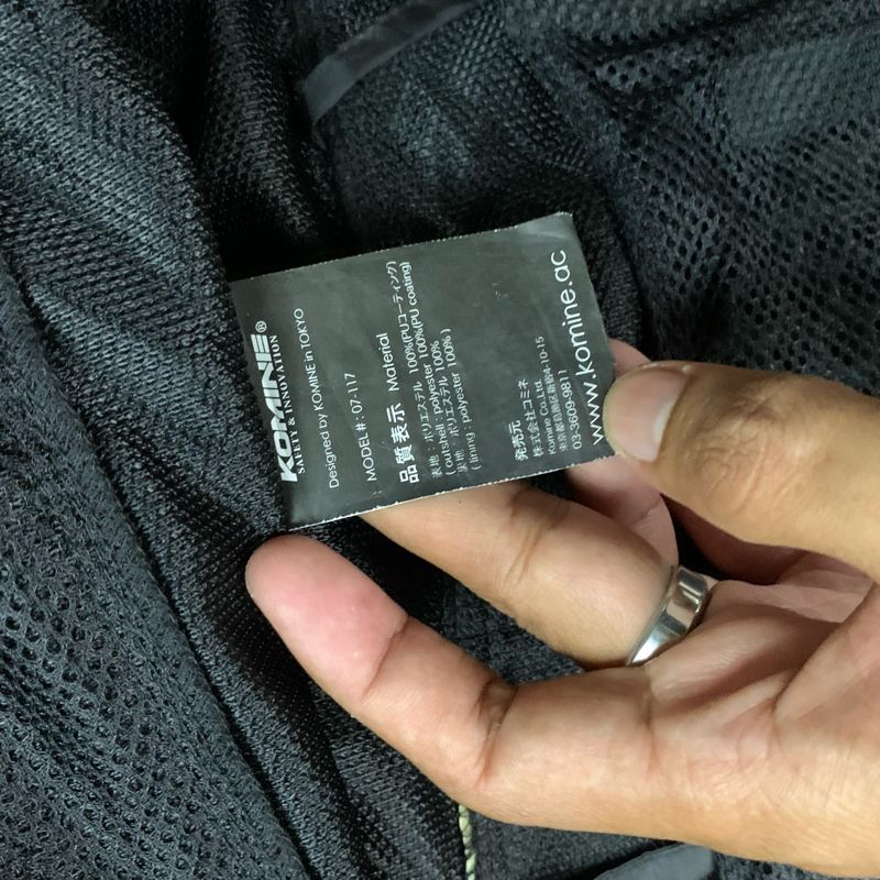 Biker Windbreaker Pria black, foto 5