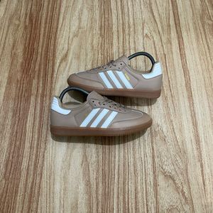 Adidas Casual Sneakers Wanita white brown