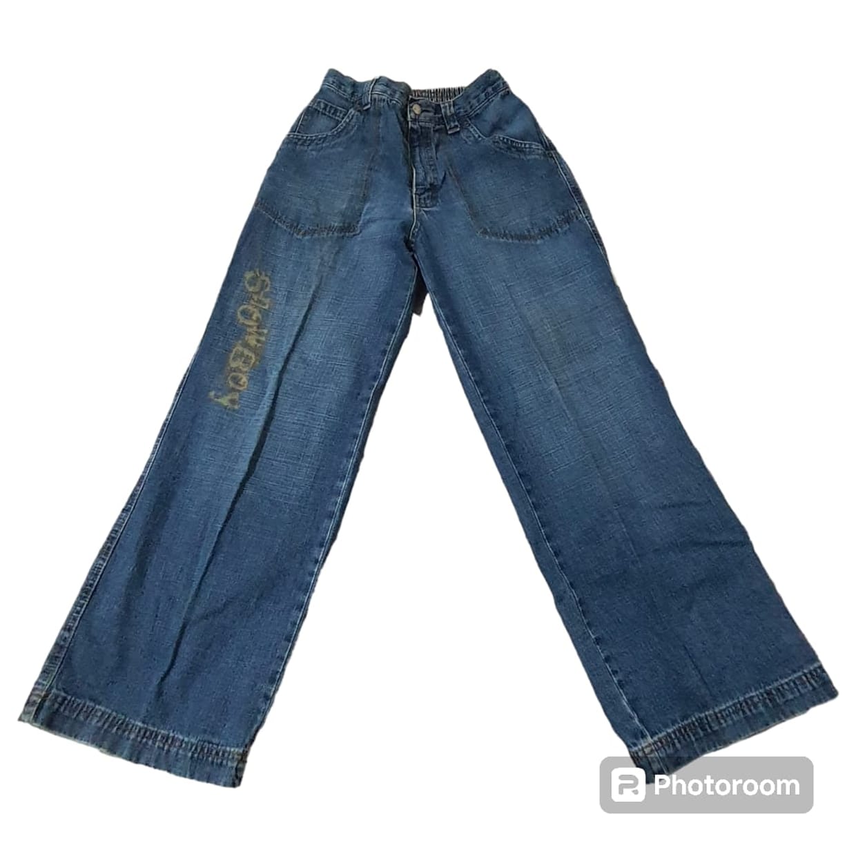Minimalist Casual Mom jeans Wanita navy blue