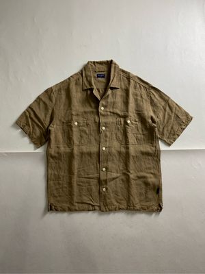 Back Number Indie Casual Casual shirt Pria green tan