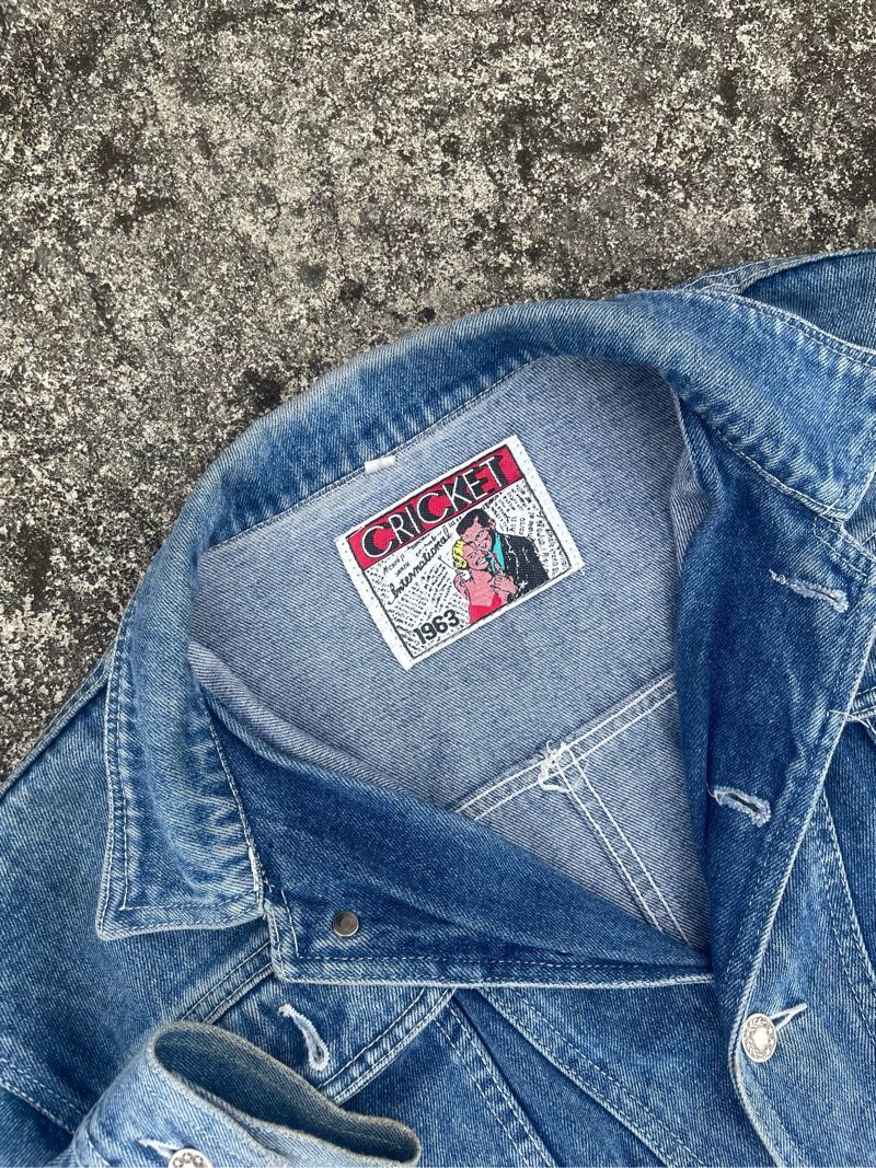 Vintage Denim jacket Pria navy, foto 3
