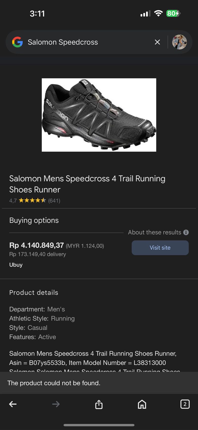 Salomon Gorpcore Casual Sneakers Pria red black, foto 8