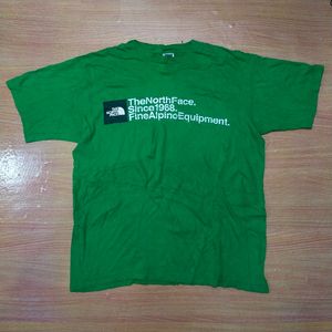 The North Face Streetwear Casual T-shirt Pria green