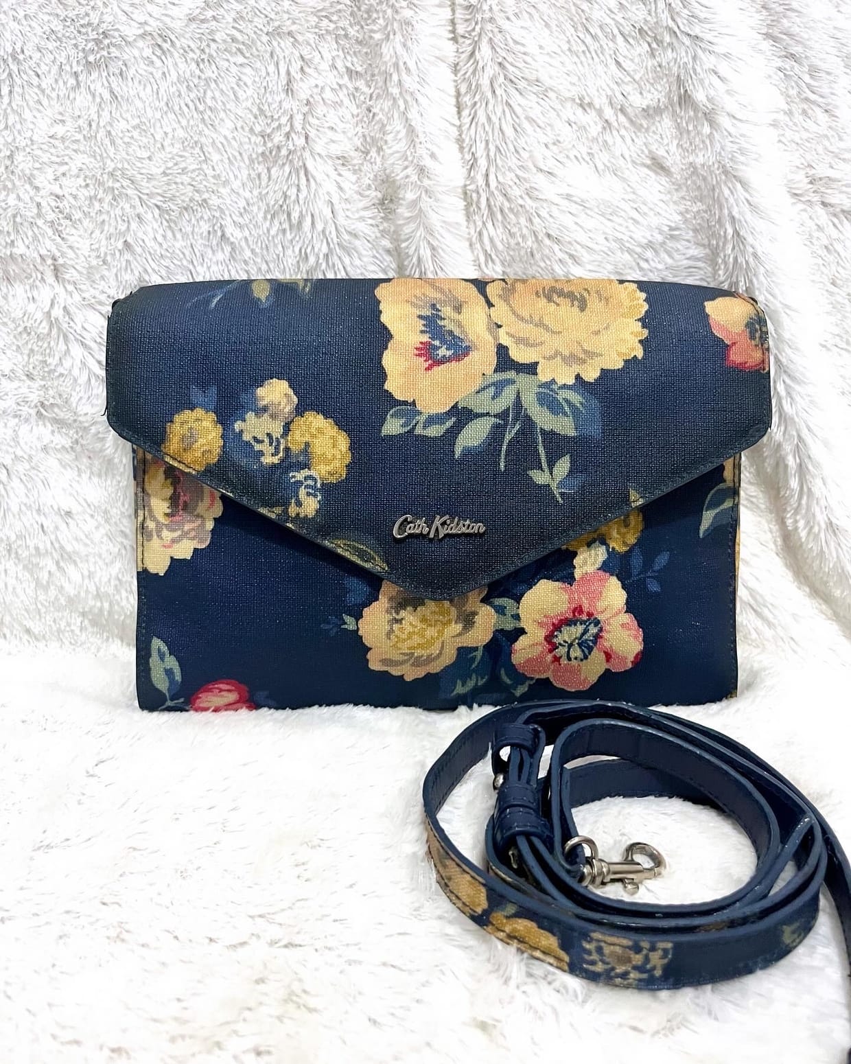 Cath Kidston Luxury Minimalist Bags purse Wanita navy
