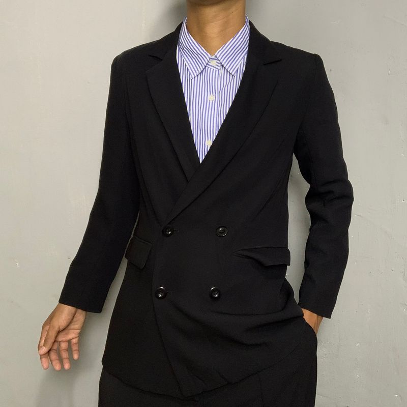 GU Casual Blazer Wanita black, foto 2