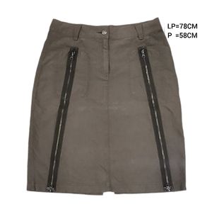 Casual Skirt Wanita brown