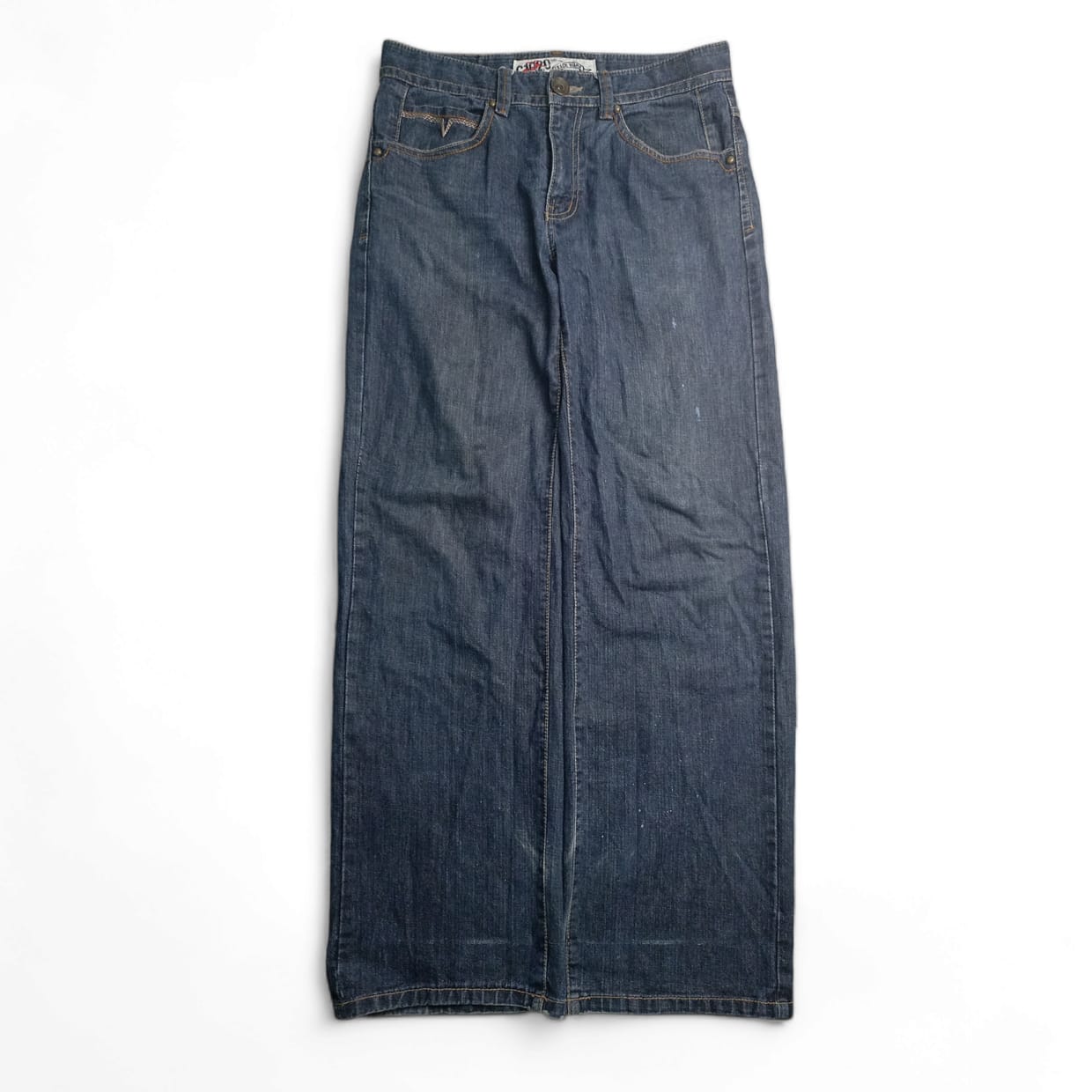 Streetwear Y2K Jeans Pria navy
