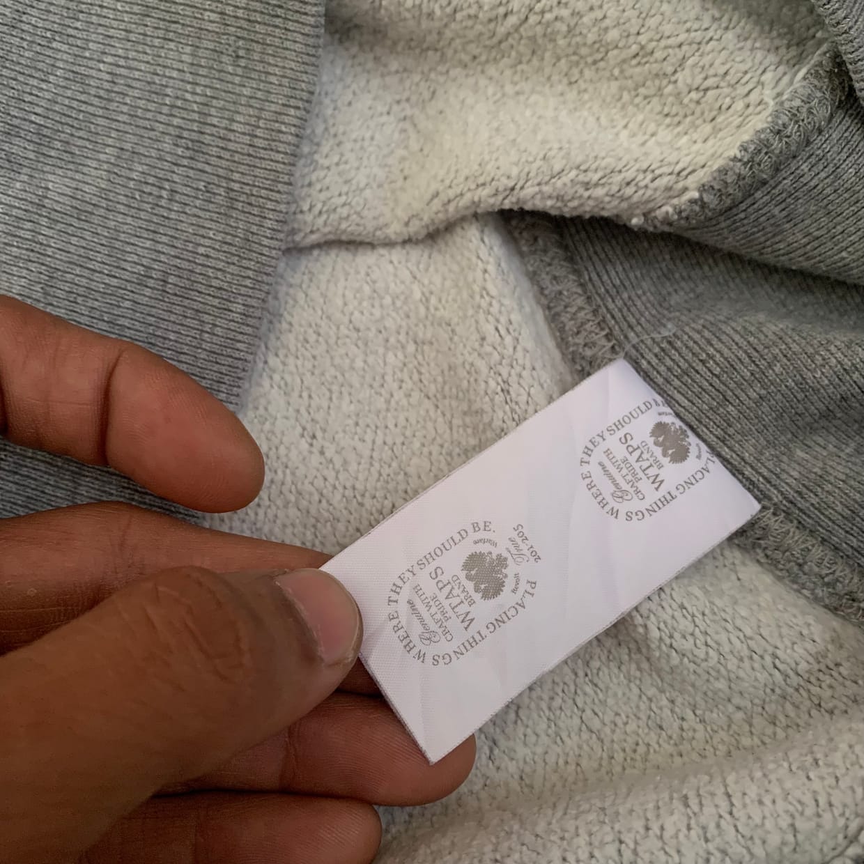 WTAPS Avant Garde Casual Sweatshirt Pria gray, foto 4
