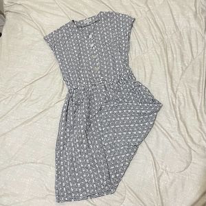 Casual Casual dress Wanita white black