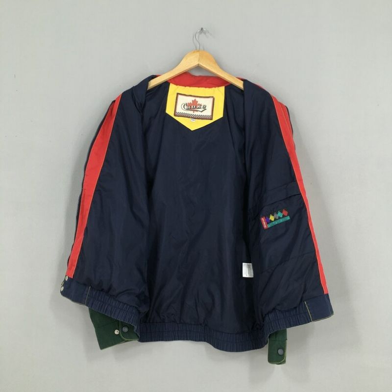 Y2K Biker Leather jacket Pria navy, foto 2