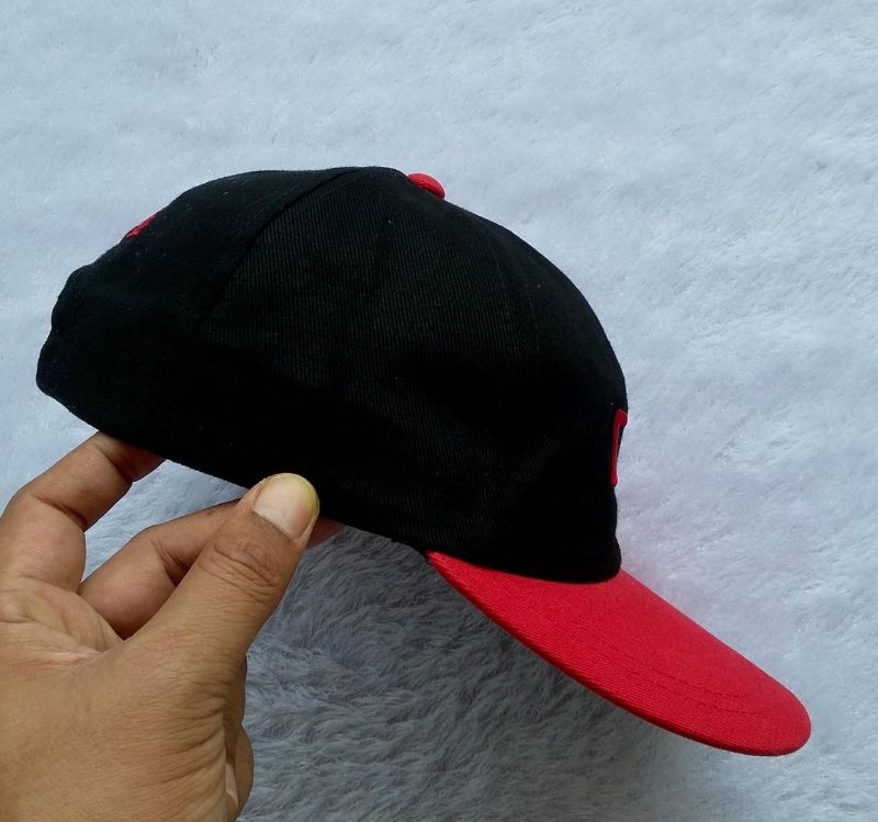 Vintage Hat Pria red black, foto 4