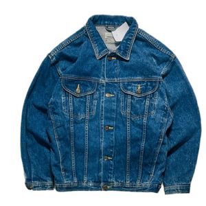 Japanese brand Grunge Indie Denim jacket Pria blue