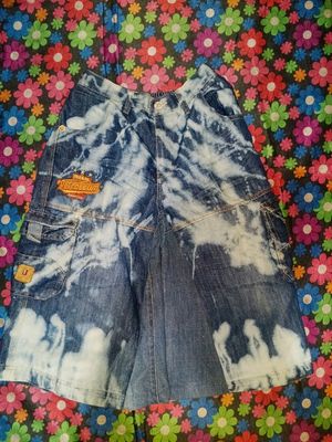 Vintage Short Pria white navy