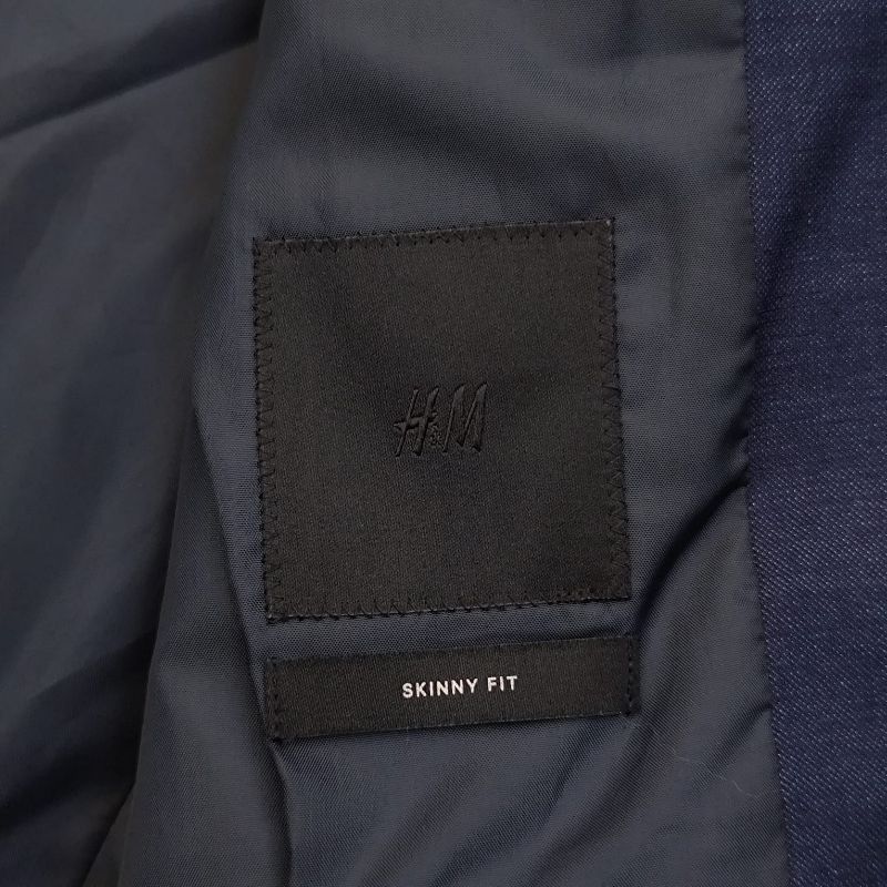 H&M Luxury Suit Pria navy, foto 4