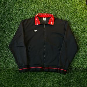 Adidas Vintage Casual Track jacket Pria black red