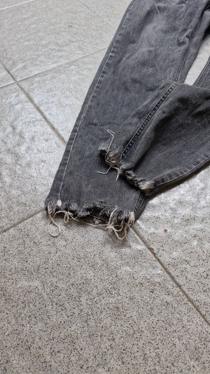 Y2K Jeans Pria black gray, foto 4