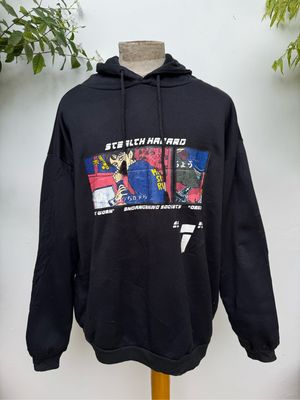 Streetwear Casual Hoody Pria black