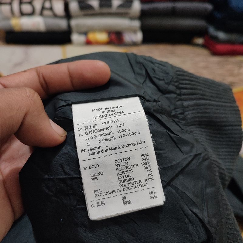 Nike Casual Bomber jacket Pria gray, foto 7