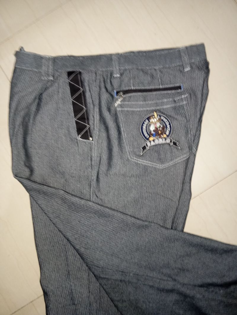 Y2K Skater Jeans Pria black gray, foto 6