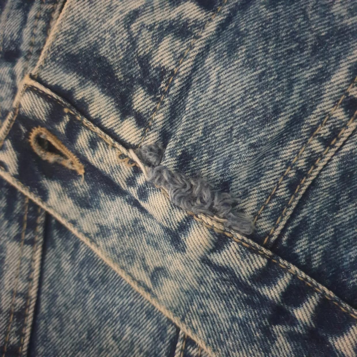 Streetwear Denim jacket Pria blue, foto 7
