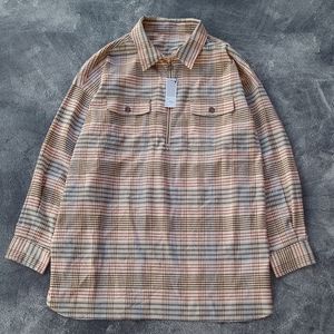 LAINE Casual Shirt Wanita tan