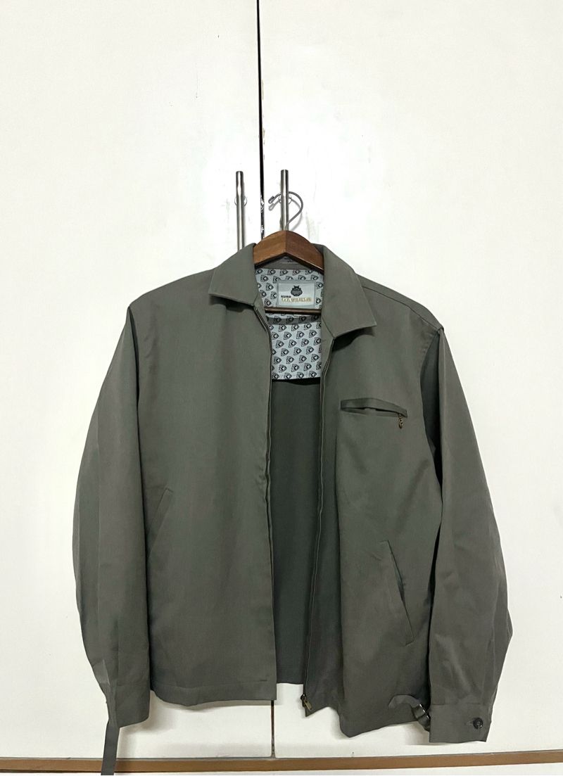 Vintage Luxury Harrington jacket Pria gray, foto 2