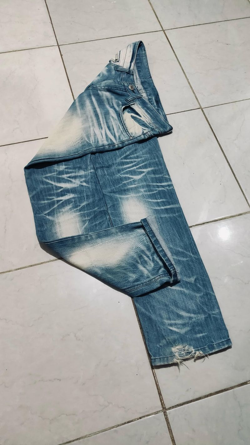 Vintage Jeans Pria navy blue, foto 5