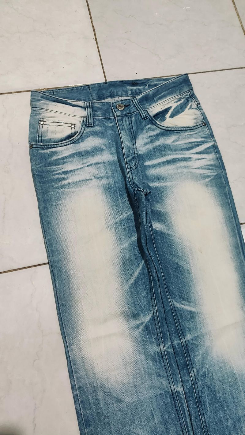 Vintage Jeans Pria navy blue, foto 3