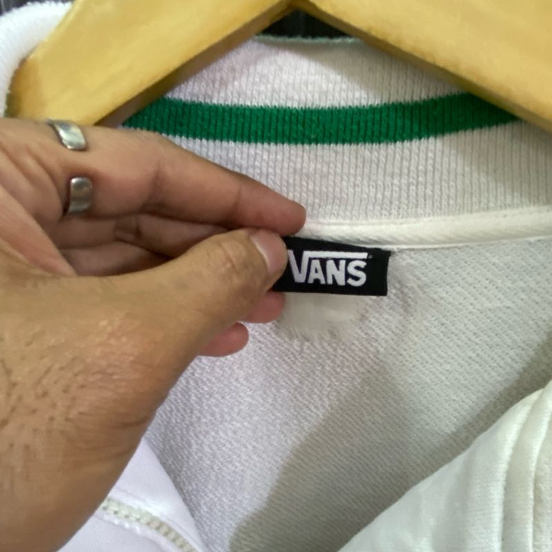 VANS Casual Track jacket Pria white, foto 4