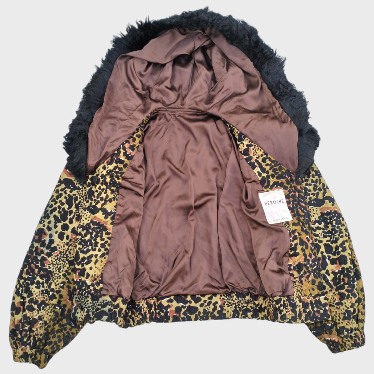 Vintage deroche crop quilts padded jacket button up, foto 3
