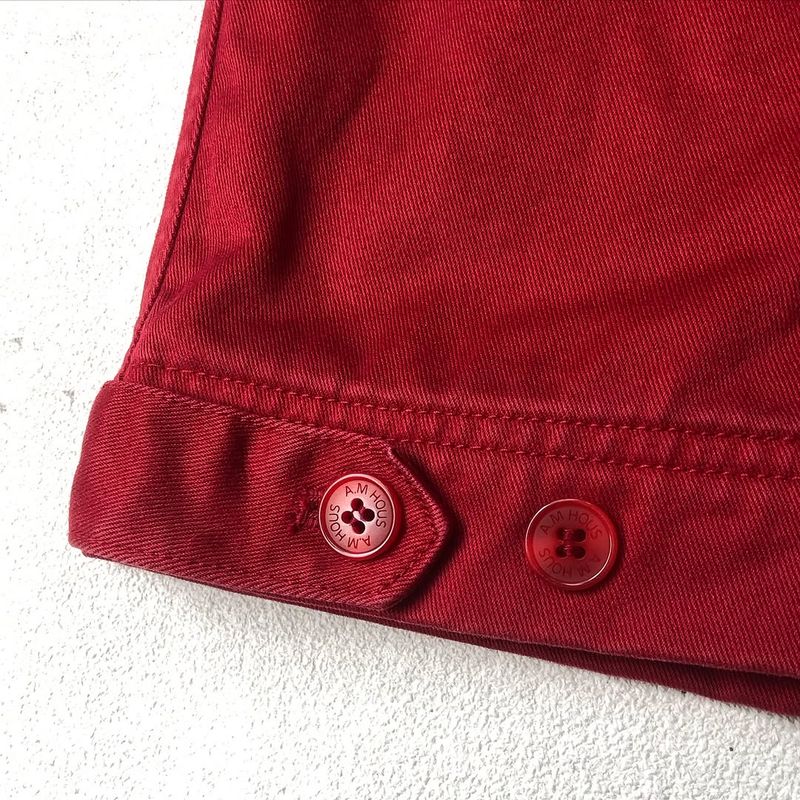 Amaree Vintage Y2K Harrington jacket Pria red, foto 6
