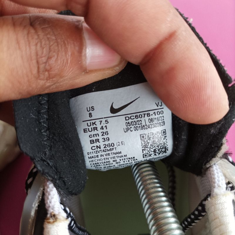 Nike Streetwear Casual Sneakers Pria white black, foto 6