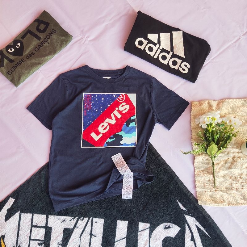 Levi's Luxury T-shirt Pria navy, foto 3