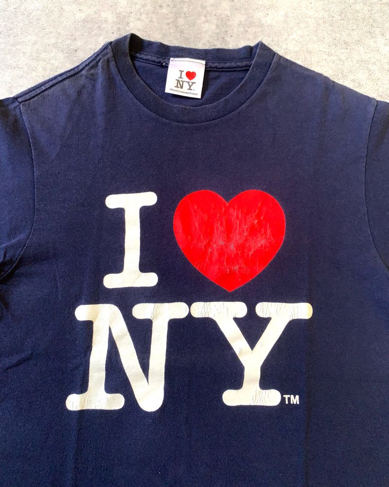 Y2K Grunge T-shirt Pria navy, foto 2