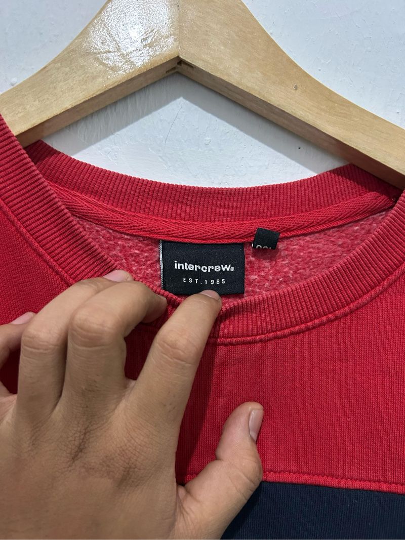 Intercrew Casual Sweater Pria navy red, foto 2