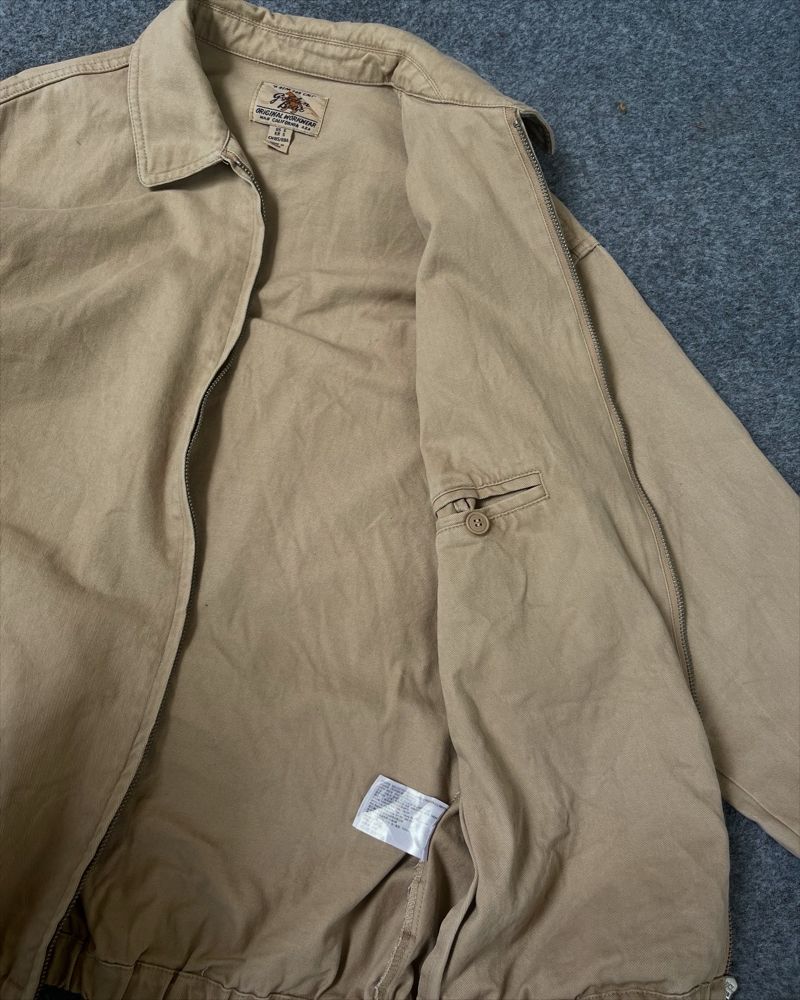 Casual Harrington jacket Pria cream, foto 5