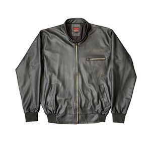 Streetwear Biker Leather jacket Pria black