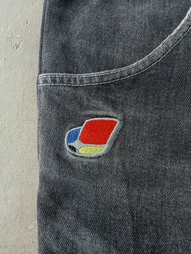 JNCO Y2K Jeans Pria black, foto 3