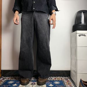 Vintage Y2K Jeans Pria black gray