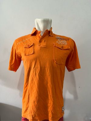 Vintage Polo shirt Pria orange